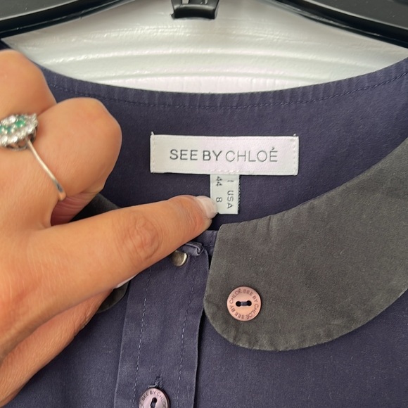 See by Chloé cotton button down shirt - Picture 2 of 4